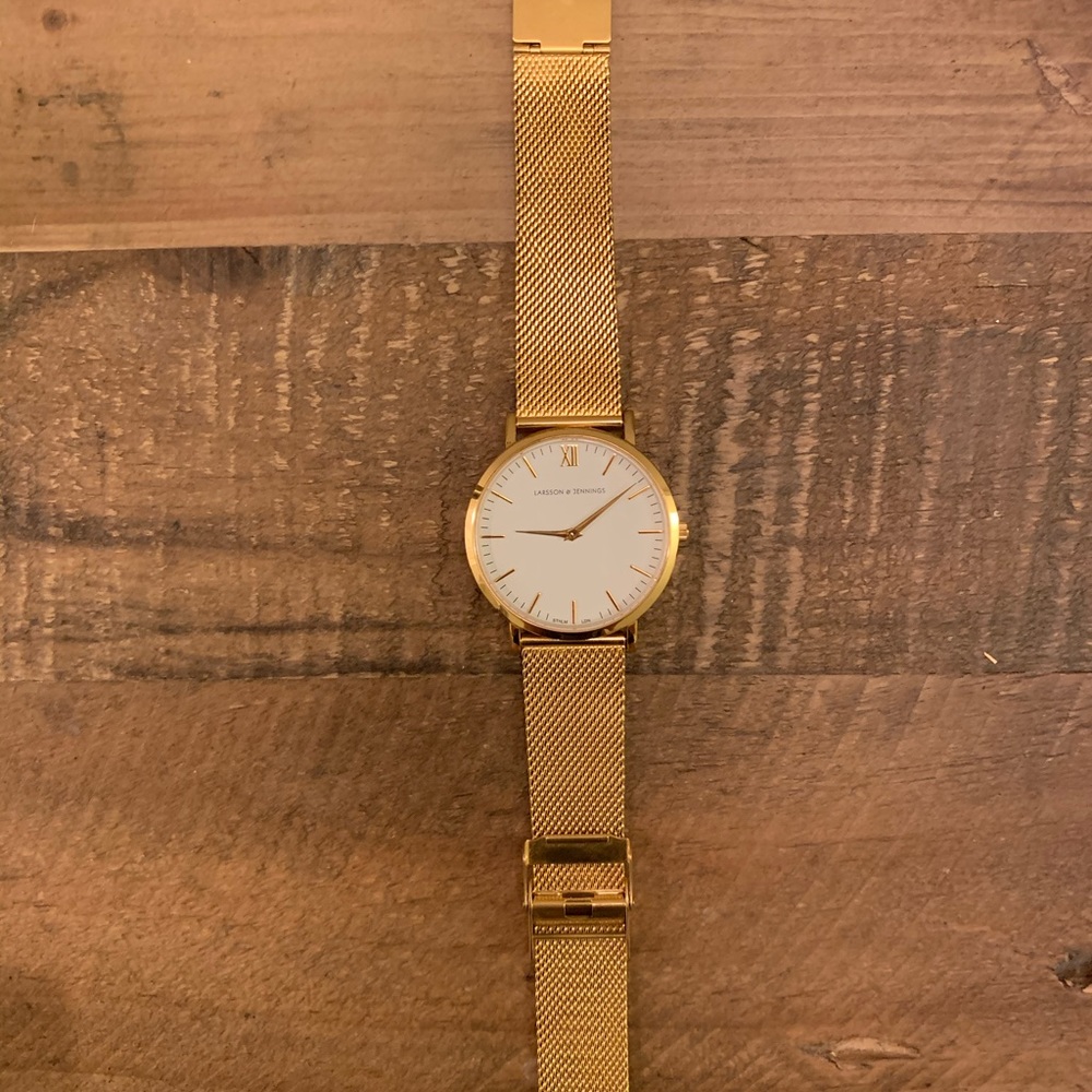 Larson & Jennings Lugano gold watch